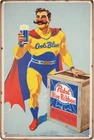Pabst Blue Ribbon Beer Retro Vintage Sign 8x12 inches  Mancave Garage