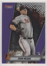 2019 Bowman's Best Purple Refractor 133/250 John Means #55 1b3