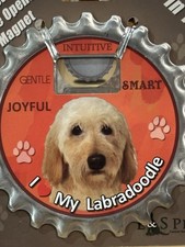 I    MY LABRADOODLE magnet, coaster, and bottle opener