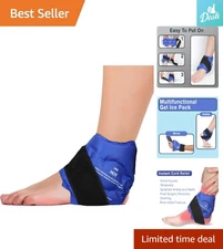 Adjustable Cold Pack Wrap for Ankle Therapy - Quick Relief for Sprains & Aches