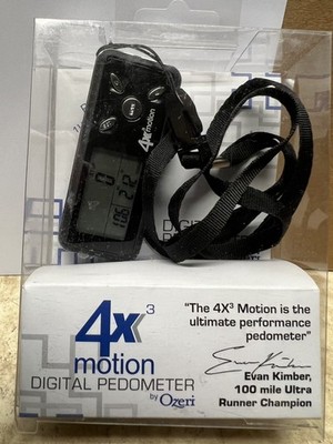 Ozeri Razor Digital Pocket Pedometer Black 4x3 Razor Step Counter Preowned VG