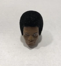 1970 Vintage GI Joe 12” African American Adventure Team - Head (w/Flocked Hair)