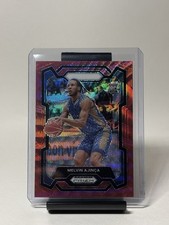2024-25 Panini Prizm Draft Picks - Melvin Ajinca #48 Red Wave Prizm (RC)