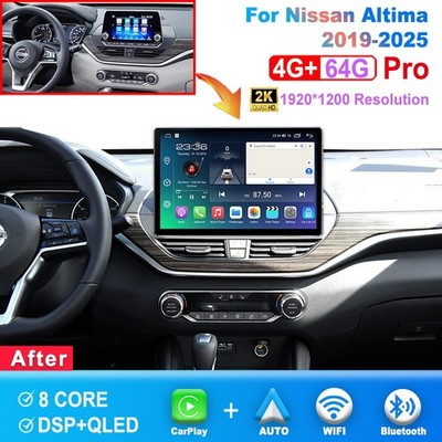 12.5'' 2K Screen 4+64G Carplay For Nissan Altima 2019-2025 Android Car Radio