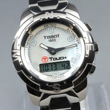 Near MINT TISSOT T-Touch Z 252/352 Mop Digi Ana Titan Quartz 40.8mm Men's Watch