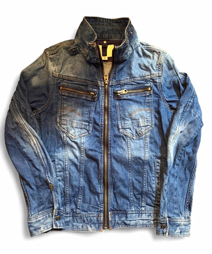 Vintage G-Star RAW Arc 3D Men's Blue XS Slim Fit Denim Jacket