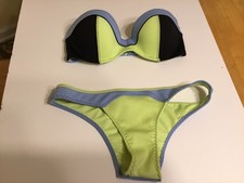 Victoria s Secret Bikini Set The Flirt Bandeau Top 32d and Bottoms S/p 2015