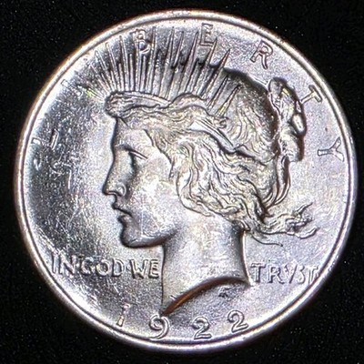 90% silver 1922-P Peace Dollar 