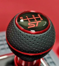 RED LEATHER 6SP SHIFT GEAR KNOB for FOCUS MK3 MK4 RS ST FIESTA MK7 MK8 ECOBOOST