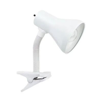 Globe Electric 10.25'' LED Neck Clip Lamp w/Rotary On/Off Switch, White (Used)
