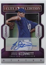 2014 Panini Elite Extra Edition Prospects 74/75 Jake Stinnett #81 Auto 1cx3