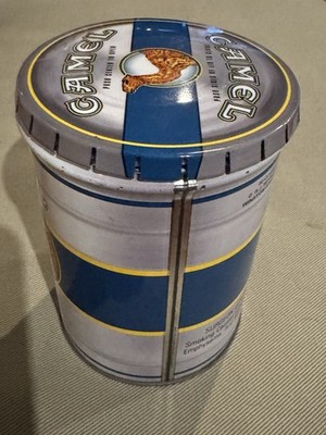 Camel 60 Cigarette Keg Metal Press Snap Top Lid Collector Tobacco