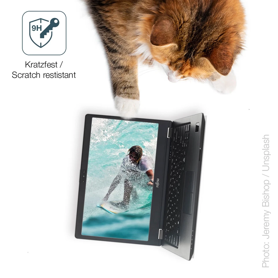 2x Screen Protector for Fujitsu Lifebook E756 15.6 Flexible Glass 9H dipos - Image 3 of 4