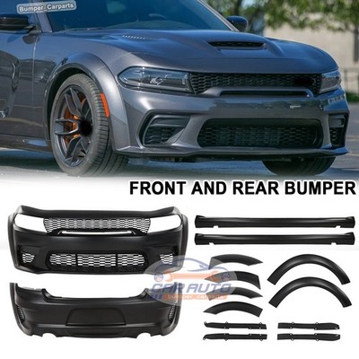 Fit 2021 - 2023 Dodge Charger SRT Widebody Kit Front and Rear bumper
