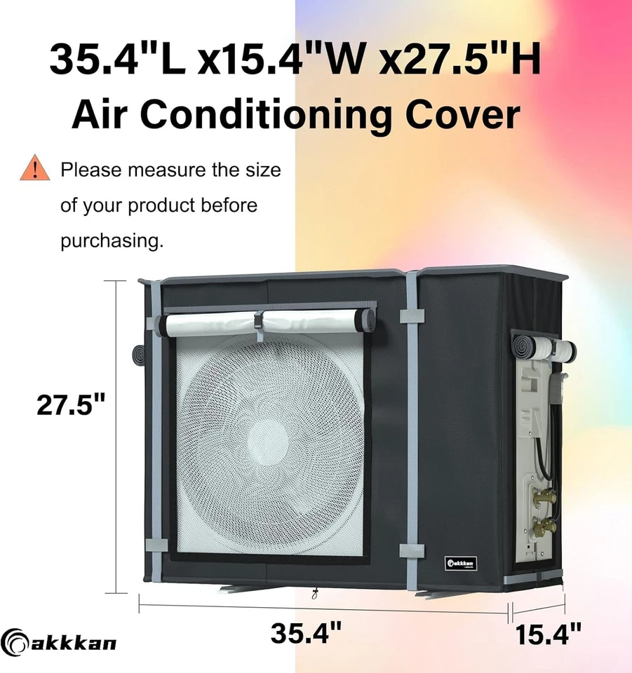 Mini Funda Split 35.4" - Paño Oxford Impermeable, Negro Foto 4 de 4