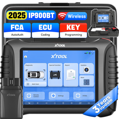 XTOOL IP900BT Wireless OBD2 Scanner Bidirectional Diagnostic Tool ECU/KEY Coding