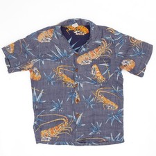 Vintage 80s Ocean Pacific OP Sunwear L Hawaiian Shirt Aloha Reverse Print