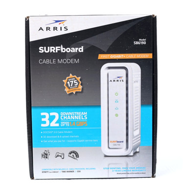 New Arris SB6190 SURFboard Modem (White) r828
