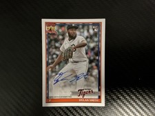 TOPPS 2026: DYLAN SMITH ***ROOKIE AUTOGRAPH*** 75TH ANNIVERSARY #91A-SMI TIGERS