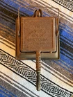 Griswold Cast Iron #11 Vintage Erie PA Square HIGH BASE Waffle Iron Antique