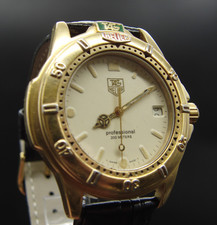 Tag Heuer 4000 Professional 994.706 QZ Ivory Dial Men's Watch With Leather Strap