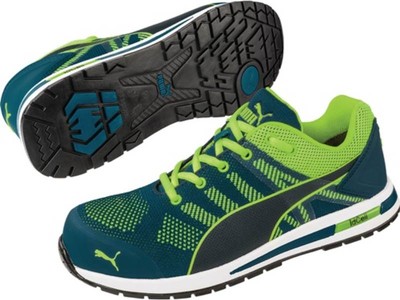 PUMA 643170360000045 Sicherheitsschuh Elevate Knit GREEN LOW Größe 45 W. 11 blau