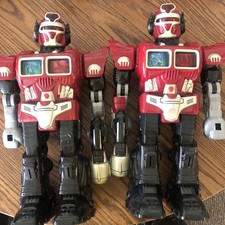 Vintage 2005 Hap P Kid Turbo Fighter Robot Red W/guns Untested lot of 2