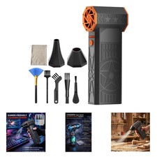 Electric Air Duster Rechargeable Cordless Cleaner for Gaming Setup Keyboard PC