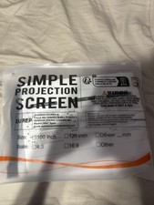 Soft Projector Screen, 16:9 Home Theater Foldable Screen 100" Indoor/Outdoor