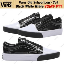 Image of Vans Old School Low-Cut Black White White V36CF PTT Men's Size