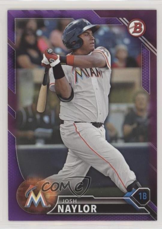 2016 Bowman Prospects Purple 133/250 Josh Naylor #BP67 9hx