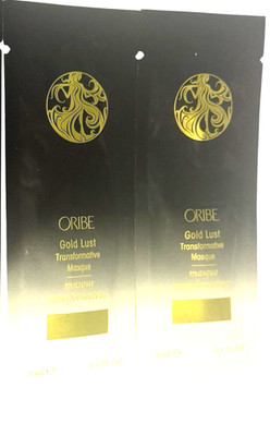 2 X Oribe Gold Lust Transformative Masque sample packets 9ml / 0.3oz Each NEW!