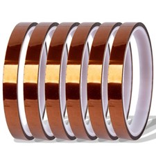 Plfawu Heat Tape for Sublimation Transfer  No Residue 6 Rolls 10mm x 16m, 6