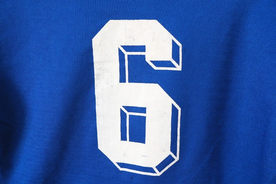 Vintage ADIDAS Jersey  Long Sleeve T-Shirt Tekno Classic Blue 80s Sport Football - Image 4 of 4