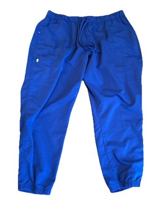 Scrubstar 3X-Large Blue Unisex Drawstring Cargo Scrub Pants Elastic Waist Leg