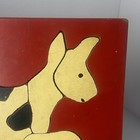 Judy Toy Vintage Wooden Dog Outline Puzzle Board,  15 Pieces 1940-1960 — photo 4