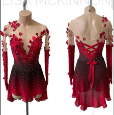 ice figure skating competition dress Gymnastics costume dance Dress dyeing