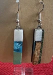 Charle Francis Bird Unique Handmade Dangle Earrings
