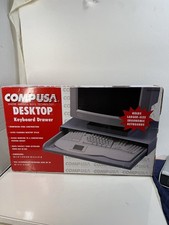 CompUSA Keyboard Drawer Desktop Space Saving Never Used With Original Box