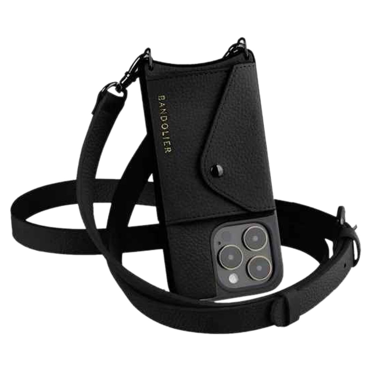 Crossbody Phone Case Hailey Side Slot Leather Crossbody Bandolier