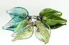 Lampwork Handmade beads Murano Glass 6 Pcs OOAK Tamara Yarilo Brand