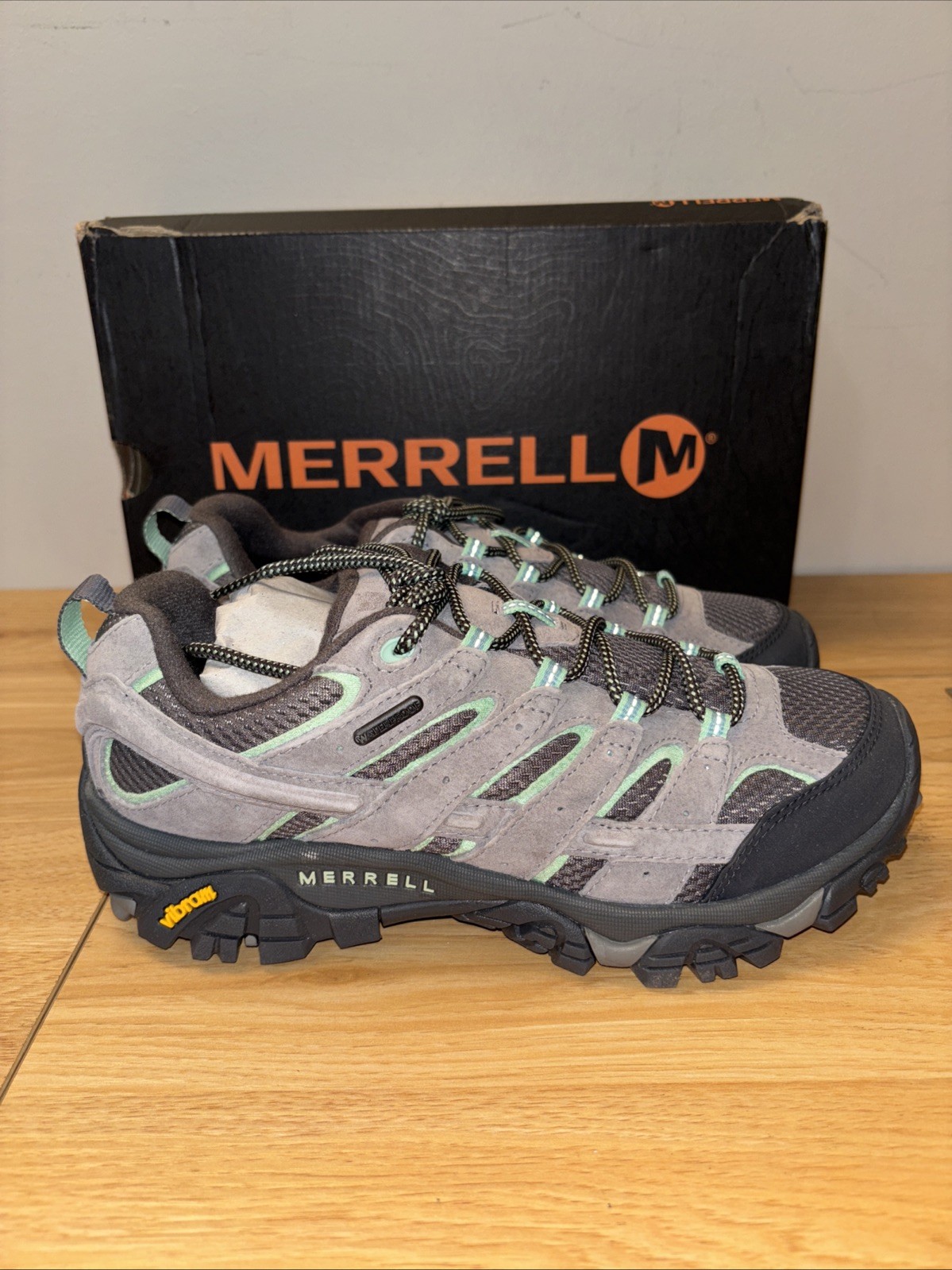 Merrell J06028 scarpe donna MOAB 2 impermeabili Drizzle come nuove taglia 8 5 NUOVE 986
