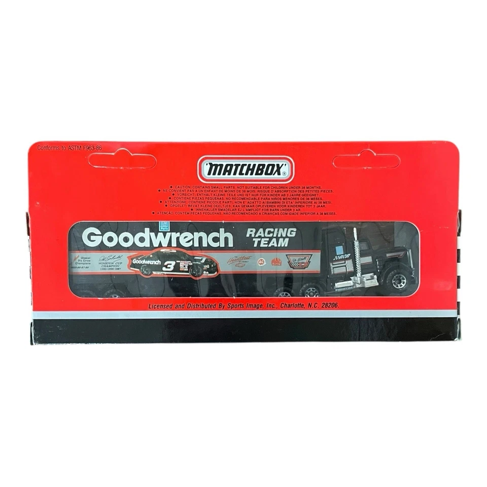 Dale Earnhardt #3 Goodwrench 1991 Matchbox Super Star Transporters Die Cast - Image 2 of 2