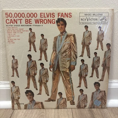 VERY RARE IN SHRINK ELVIS PRESLEY ELVIS' GOLD RECORDS VOLUME 2 LPM-2075