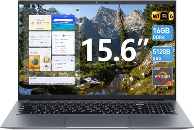 2026 SGIN 15,6 Zoll Laptop Windows 11 AMD Ryzen 5 3500U  16GB RAM 512GB SSD