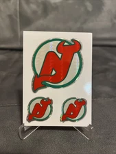 New Jersey Devils  Vending Machine Hockey Prism Sticker Vintage