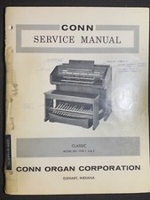 Conn 825 Type 1 2 3 Classic Organ Service Manual Original