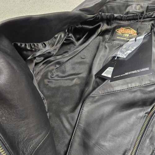 Giacca di pelle Harley Davidson 120° anniversario Pelle di agnello tasca a D biker donna piccolo - Foto 17 di 20