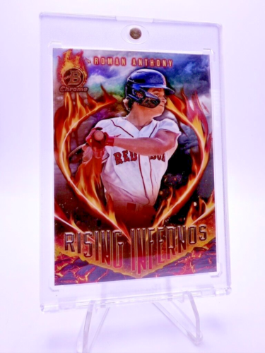 2024 Bowman Chrome ROMAN ANTHONY Rising Infernos SP Refractor RC