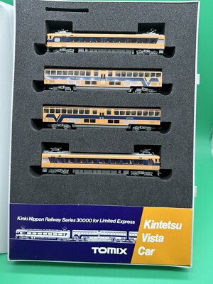 TOMIX 'N' GAUGE 92049 KINKI NIPPON RAILWAY SERIES 30000 4 CARS IN CASE JAPAN